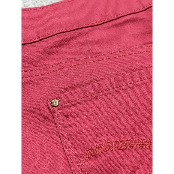 Chico's Platinum Womens Ankle Cropped Jeans Casual Orange Large - Picture 4 of 5